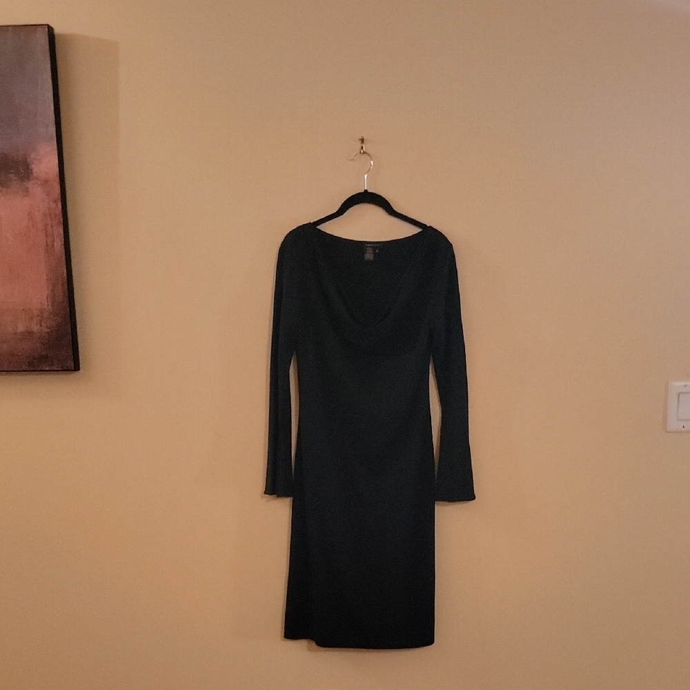 Elegant Black Long Sleeve Dress